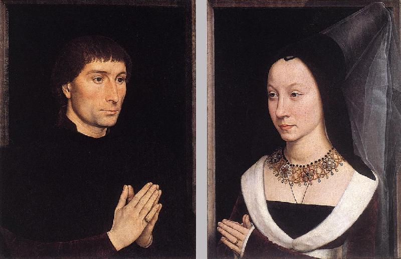 MEMLING, Hans Tommaso Portinari and his Wife wh Sweden oil painting art